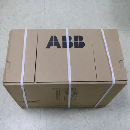 ABB DCS550 Speed Regulator product packaging, brown cardboard box, white strapping, new industrial automation equipment