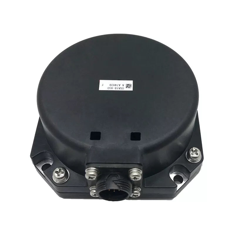Mitsubishi OSA18-A50 Motor Driver - Black industrial motor driver with encoder and connector, OSA18A50