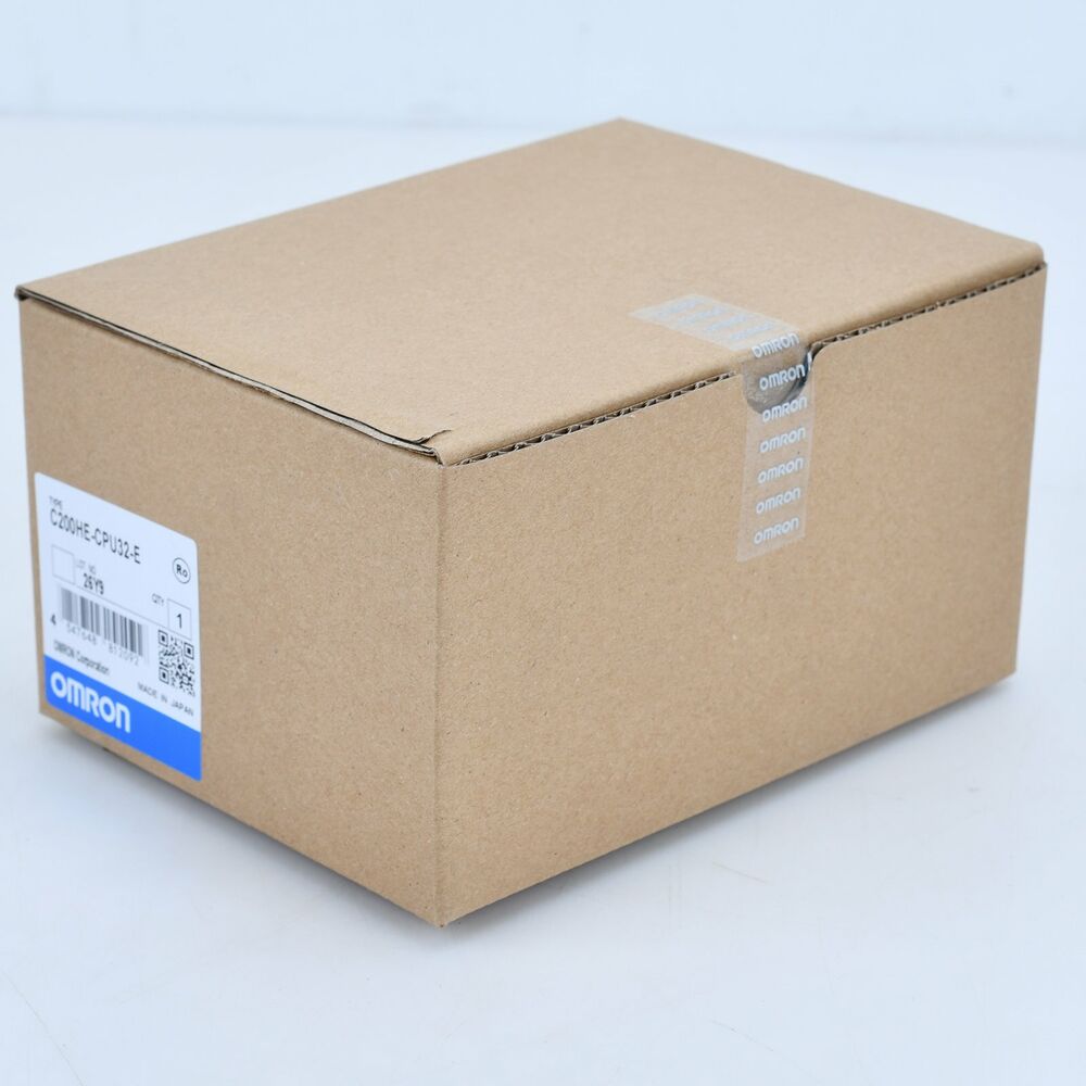 Omron C200HE-CPU32-E PLC in packaging box, New. Made in Japan.