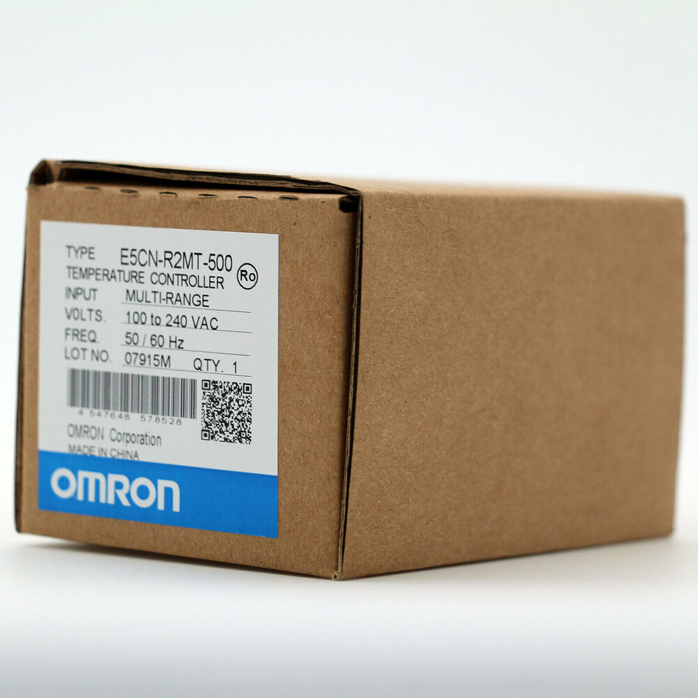 Omron E5CN-R2MT-500 Temperature Controller box, new, 100-240VAC, industrial automation part.