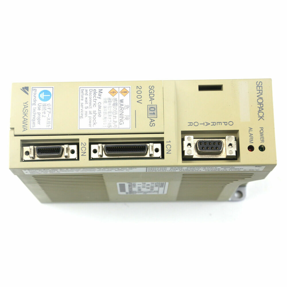 YASKAWA SGDA-01AS SERVOPACK Servo Drive, Beige with Ports, Industrial Automation Part, 200V.