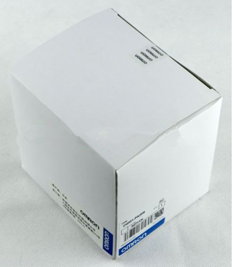New Omron CQM1-PA206 Power Supply PLC Module box. Featuring brand and product details on the white box.