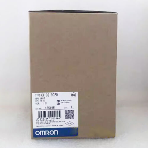 Omron NX102-9020 CPU Unit box. New PLC part.