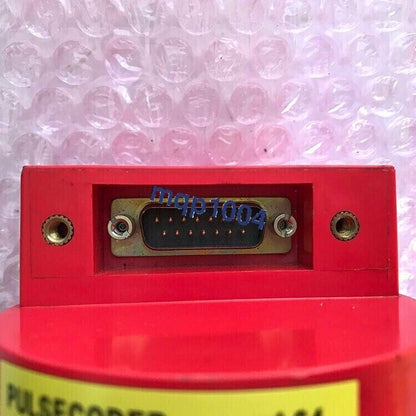 Fanuc PLC component, red industrial automation part with mqp1004 marking, for expedited shipping.