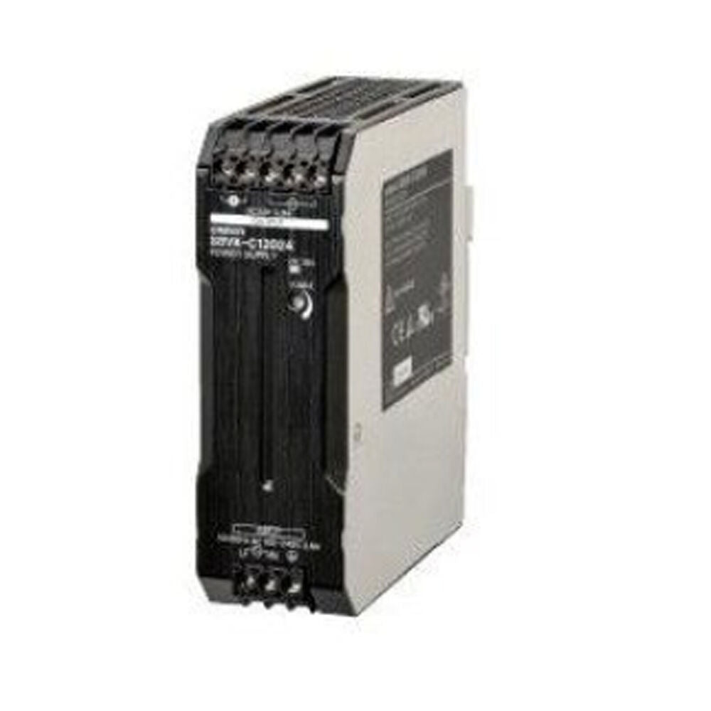 Omron S8VK-C1 Power Supply, 100-240VAC input, 24VDC output, industrial automation component.