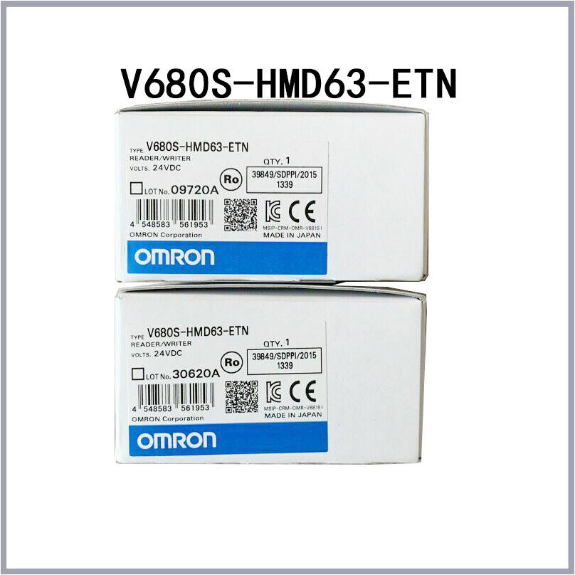 Omron 1X New Sealed In Box V680S-HMD63-ETN Original manufacturer PLC module