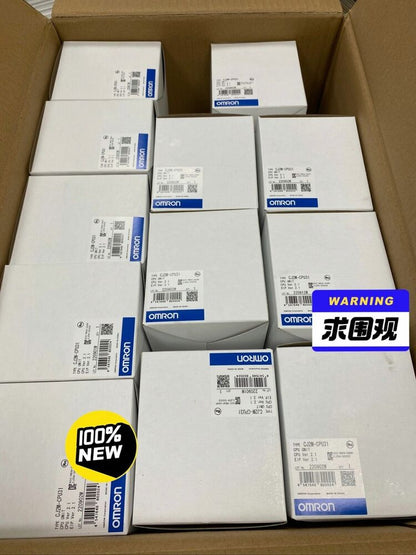 Omron CJ2M-CPU31 PLC modules in box, 100% new, CPU Unit, EIP Ver 2.1, industrial automation parts.
