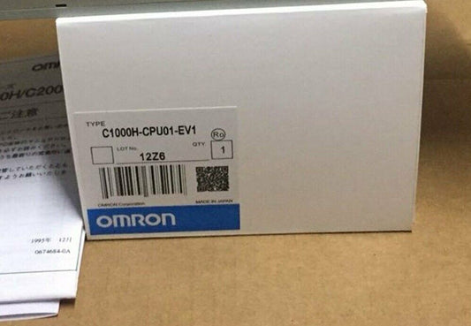 Omron C1000H-CPU01-EV1 PLC module, new in box. Expedited shipping available.