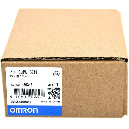 Omron CJ1W-ID211 PLC Input Module in box. New condition, Made in Japan. Industrial automation parts.