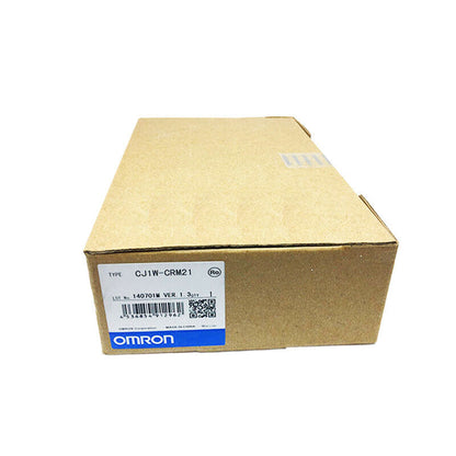 OMRON CJ1W-CRM21 PLC module in box. Automation control unit.