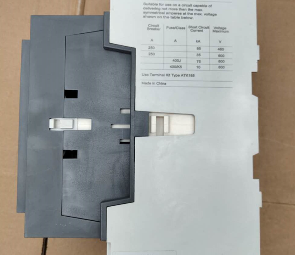ABB A185-30 AC Contactor detail, specifications include voltage, current, and terminal kit ATK185.