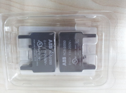 ABB RC5-2/250 110-250V~ Contactor Accessory, industrial automation part, in clear packaging.