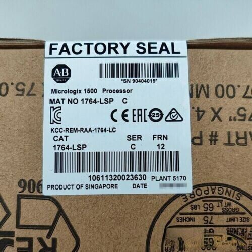 New Factory Sealed AB 1764-LSP SER C MicroLogix 1500 Processor Module ! AB