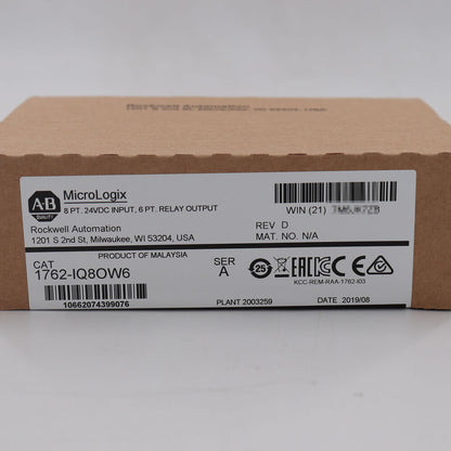 Allen Bradley MicroLogix 1762-IQ8OW6 /A Combination Module Surplus SEALED