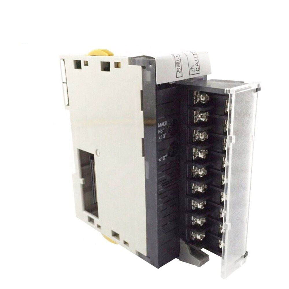 Omron CJ1W-DA08C PLC Module, industrial automation part with terminal connections.