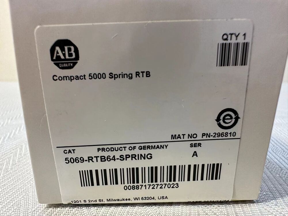 Allen-Bradley 5069-RTB64-SPRING Compact 5000 Spring RTB terminal block, Germany product, SER A, Industrial Automation Parts