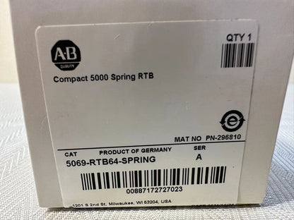 Allen-Bradley 5069-RTB64-SPRING Compact 5000 Spring RTB terminal block, Germany product, SER A, Industrial Automation Parts