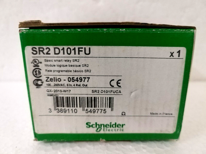 Schneider SR2D101FU Compact Smart Relay, Zelio Logic, 10 I/O, 100...240 V AC