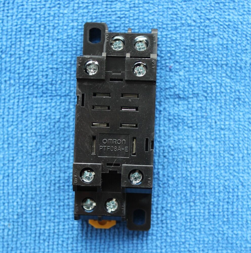 Omron PTF08A-E Relay Base Socket, 8-Pin, Black Plastic