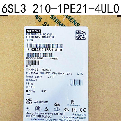 PLC | Siemens | 6SL3210-1PE21-4UL0 6SL3 210-1PE21-4UL0 SINAMICS POWER MODULE PM240-2