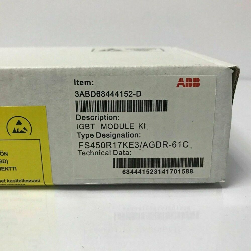 ABB FS450R17KE3/AGDR-61C IGBT Module KI - Industrial automation part, detail view of packaging