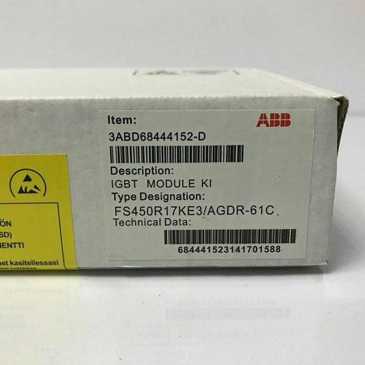 ABB FS450R17KE3/AGDR-61C IGBT Module KI - Industrial automation part, detail view of packaging