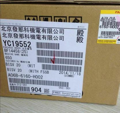 FANUC A06B-6160-H002 Servo Drive Box, BISV 20 label, industrial automation part
