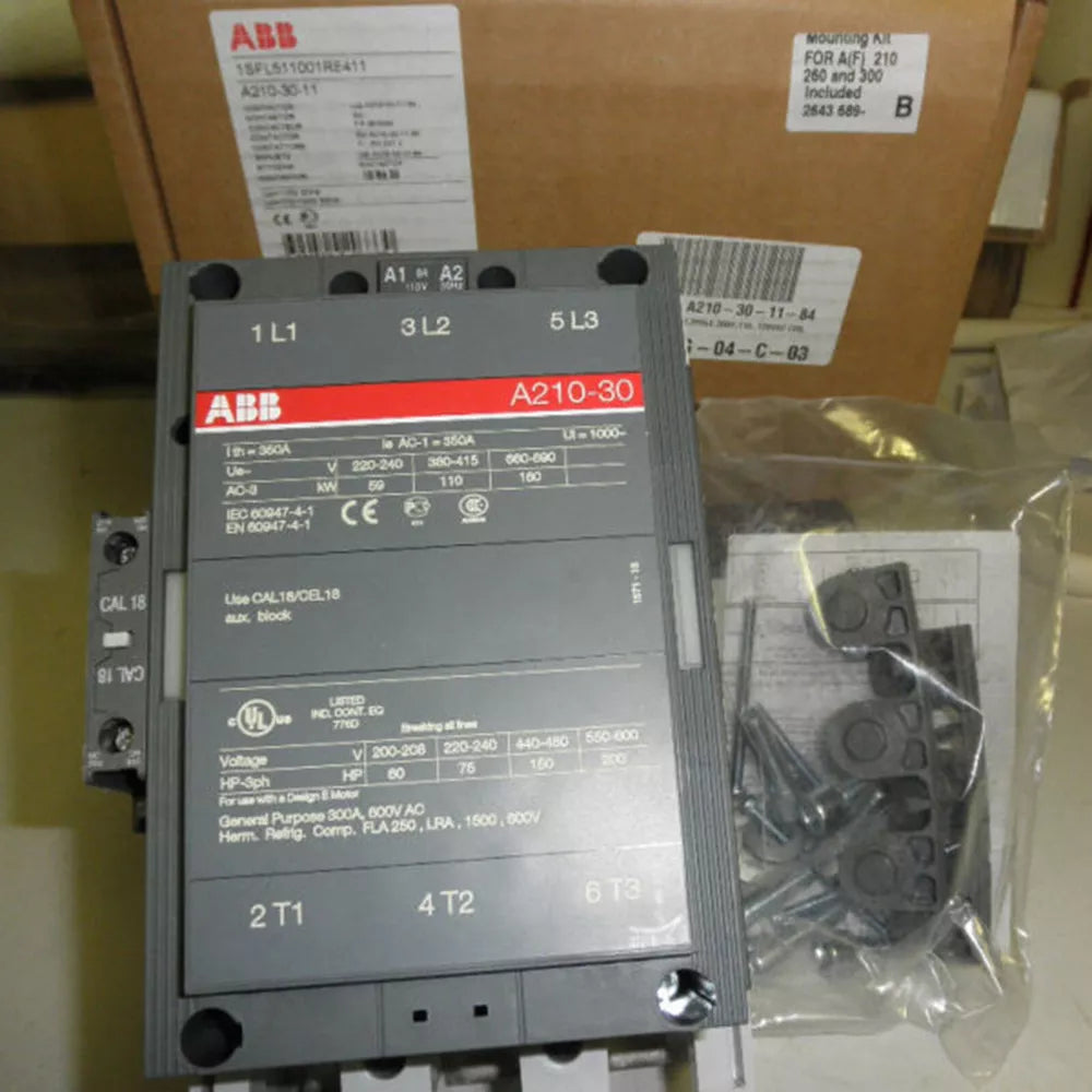 PLC | ABB | A210-30-11 3-Phase Contactor AC24 110V 220-230V 380-400V