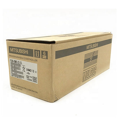 Mitsubishi FX2N-80MR-ES/UL Melsec Programmable Logic Controller in box, industrial automation equipment, Made in Japan.