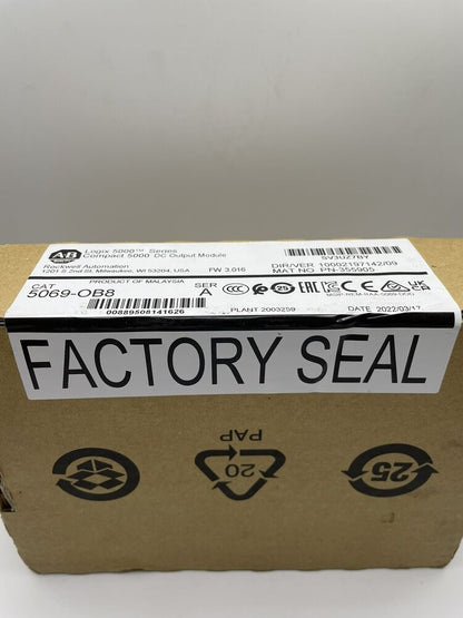 Allen Bradley 5069-OB8 Sealed AB Compact I/O 8-Ch Output Module NEW IN BOX