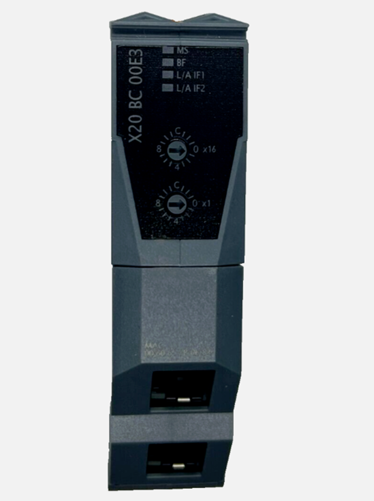 B&R X20BC00E3 PLC Controller Module, dark gray industrial automation component