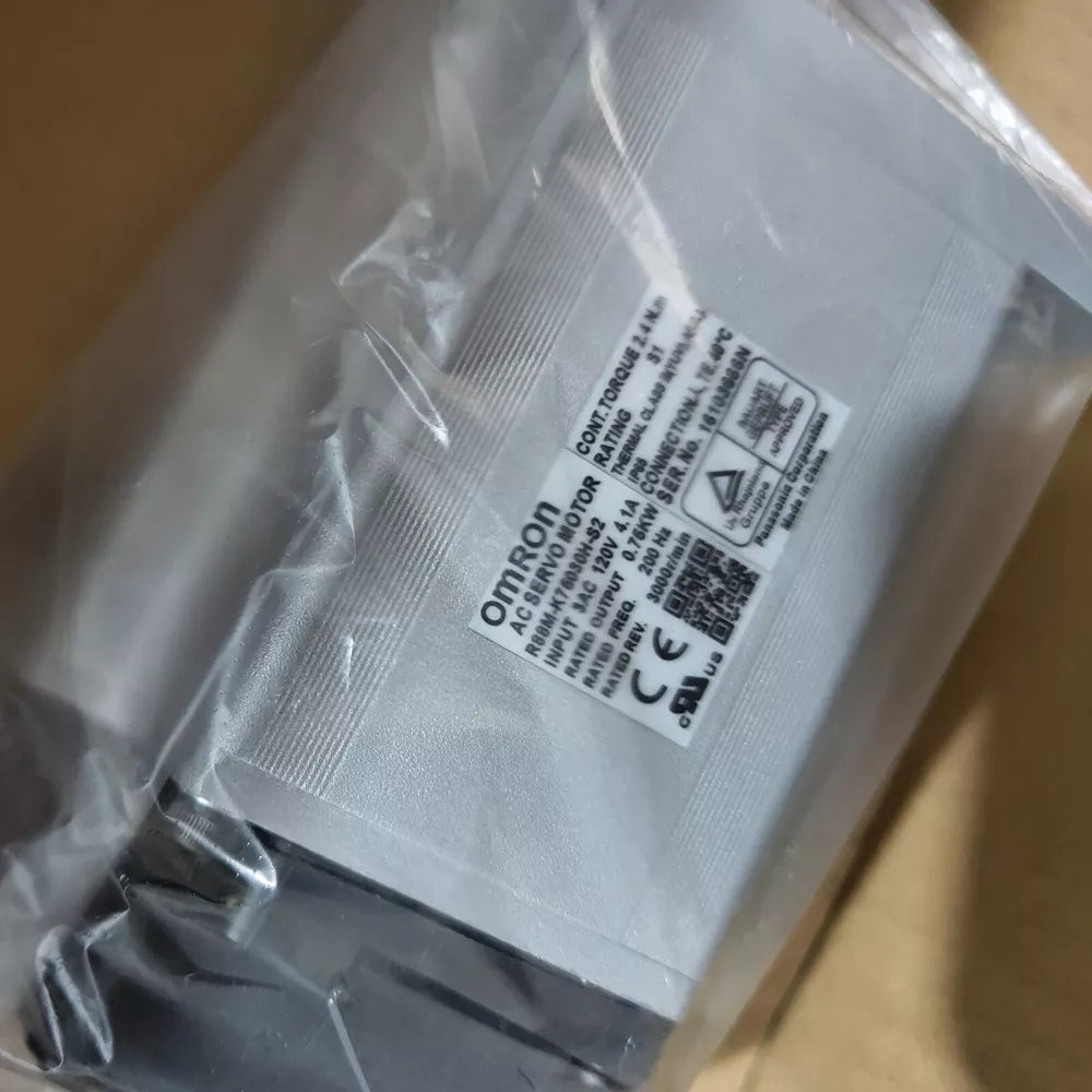 Omron R88M-K75030H-S2 AC Servo Motor in packaging, industrial automation part