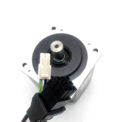 Mitsubishi HC-UFS43K servo motor with connectors, industrial automation equipment.