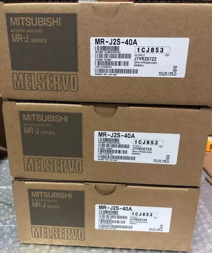 Mitsubishi MR-J2S-40A servo drive boxes, new in box, fast shipping. AC servo amplifier for industrial automation.