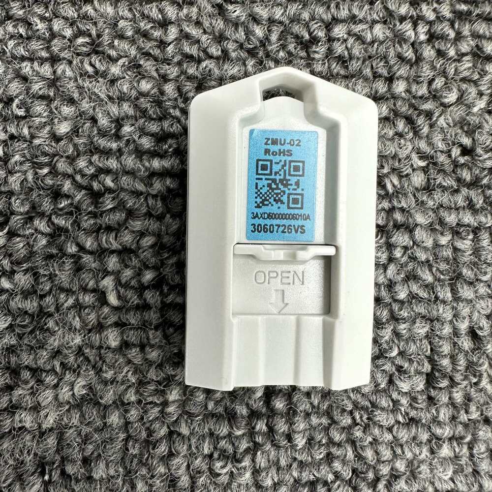 ABB ACS880-MU-ZCU-12/14 ZMU-02 Inverter Memory Card, white plastic enclosure with labels, industrial automation part.