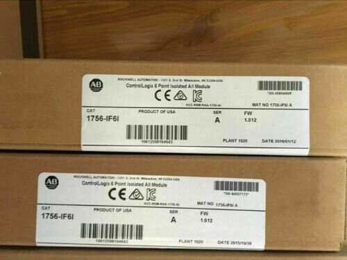 nEW IN BOX Allen-Bradley 1756-IF6I ControlLogix 6 Point Isolated A/IModule