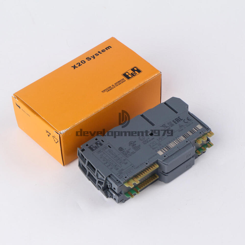 B&R X20 System PLC Module X20 MM 2436, gray industrial automation part in orange box, from Radwell