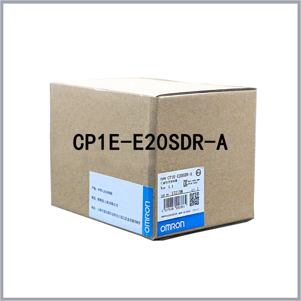 Omron CP1E-E20SDR-A Programmable Logic Controller box, new industrial automation part.