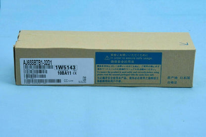 Mitsubishi AJ65SBTB1-32D1 PLC new in box. CC-Link, with safety instructions. Industrial automation part, fast shipping.
