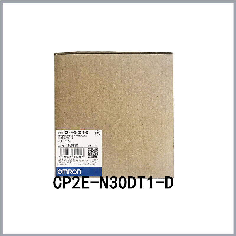 Omron CP2E-N30DT1-D Programmable Controller module in box, PLC industrial automation component.