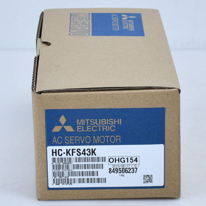 Mitsubishi HC-KFS43K AC Servo Motor in original box. Industrial automation part, new in box.