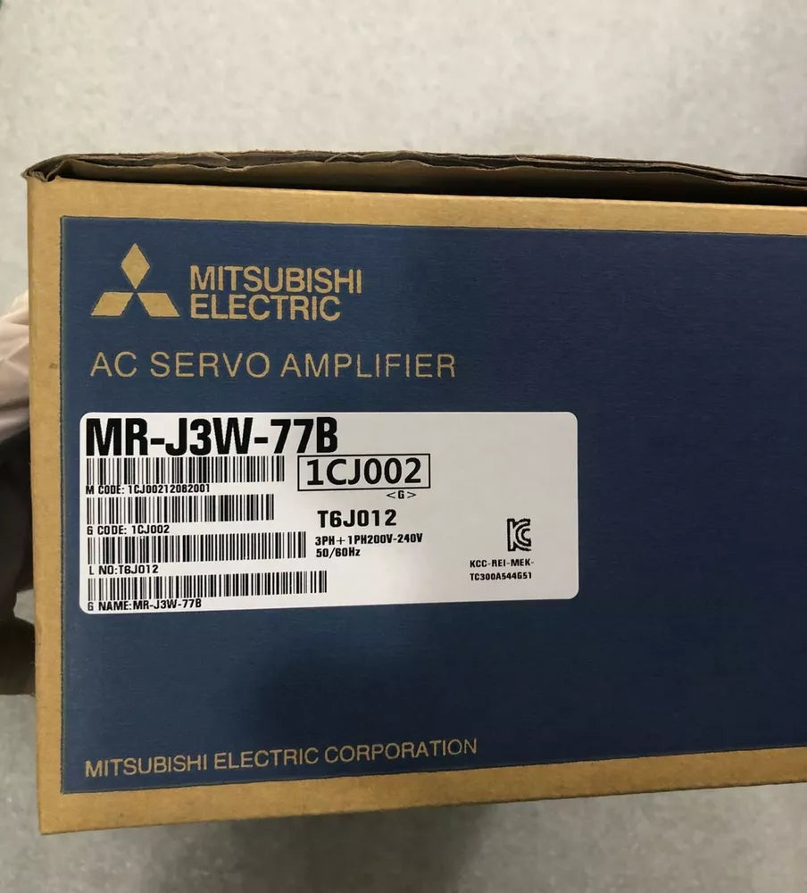 Mitsubishi MR-J3W-77B Servo Drive in Box, AC Servo Amplifier, Industrial Automation Part