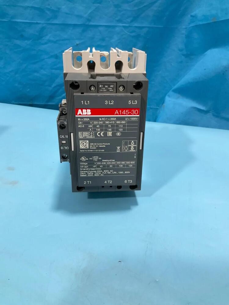 ABB A145-30 Contactor, 3P 120V Coil, industrial automation part