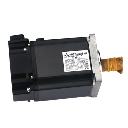Mitsubishi HF-KP43 AC Servo Motor. Industrial automation part with specifications visible.
