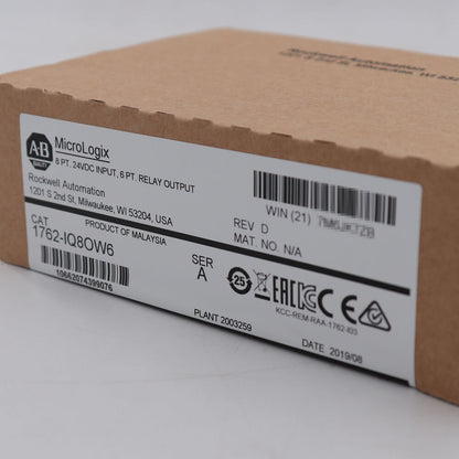 Allen Bradley MicroLogix 1762-IQ8OW6 /A Combination Module Surplus SEALED