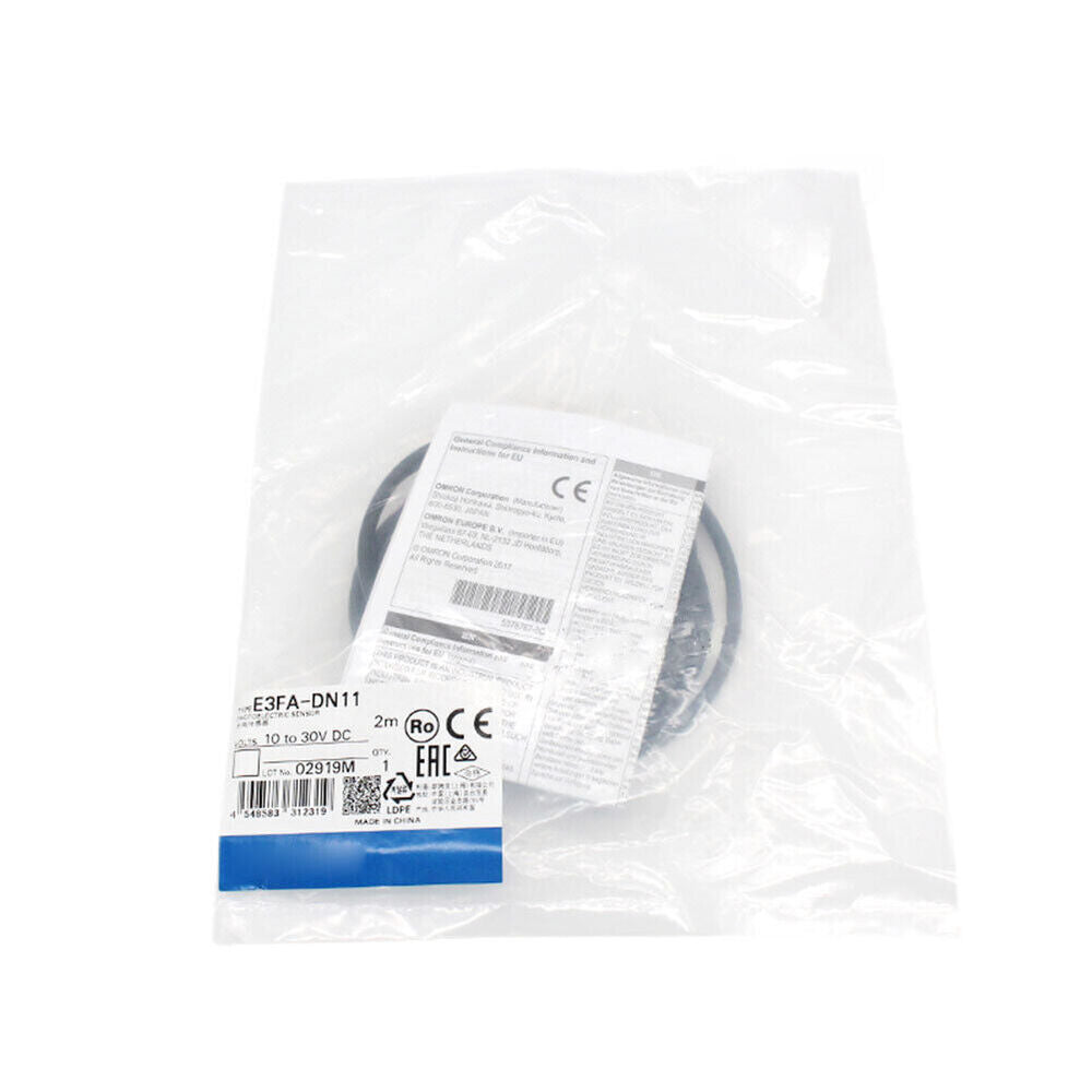 Omron E3FA-DN11 Photoelectric Switch, New in packaging, 10-30V DC, 2m cable