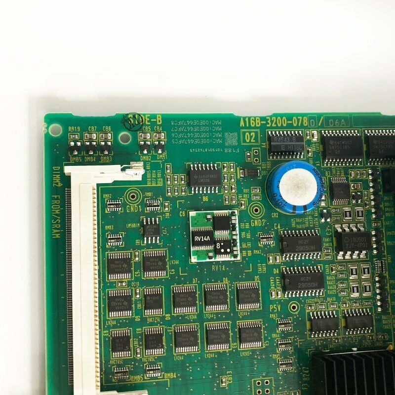 FANUC A16B-3200-0780 PCB board with integrated circuits and components, a key PLC control module.