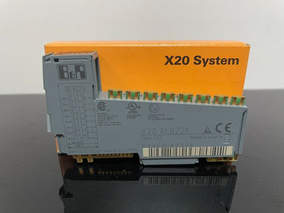 B&R X20 AI8221 analog input module, Made in Austria. Industrial automation part for the X20 System.