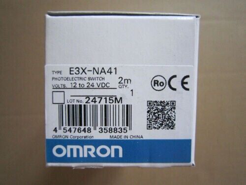 Omron E3X-NA41 Photoelectric Sensor Box, 12-24VDC, new, fast shipping