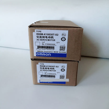 Omron R88M-K10030T-S2 AC Servo Motor boxes, new industrial automation part, Made in China, fast shipping